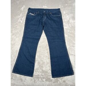 Diesel Flare Leg Jean Men 40x31 Denim Dark Wash Bootcut Button Fly Made In Italy